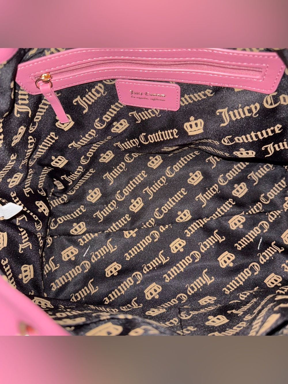 NWT Juicy Couture Cranberry Juice Vintage Dream Tote - Picture 6 of 6